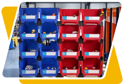 Plastic storage bins & containers