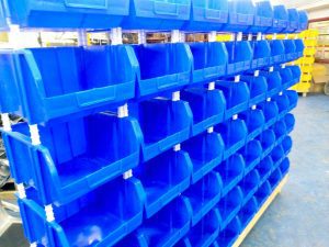 Plastic storage bins & containers