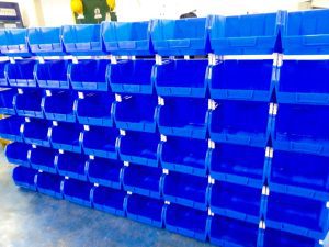 Plastic storage bins & containers