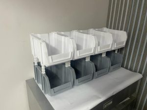 Plastic storage bins & containers