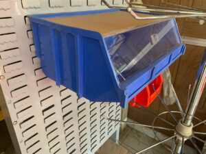 Bins With lids and labels